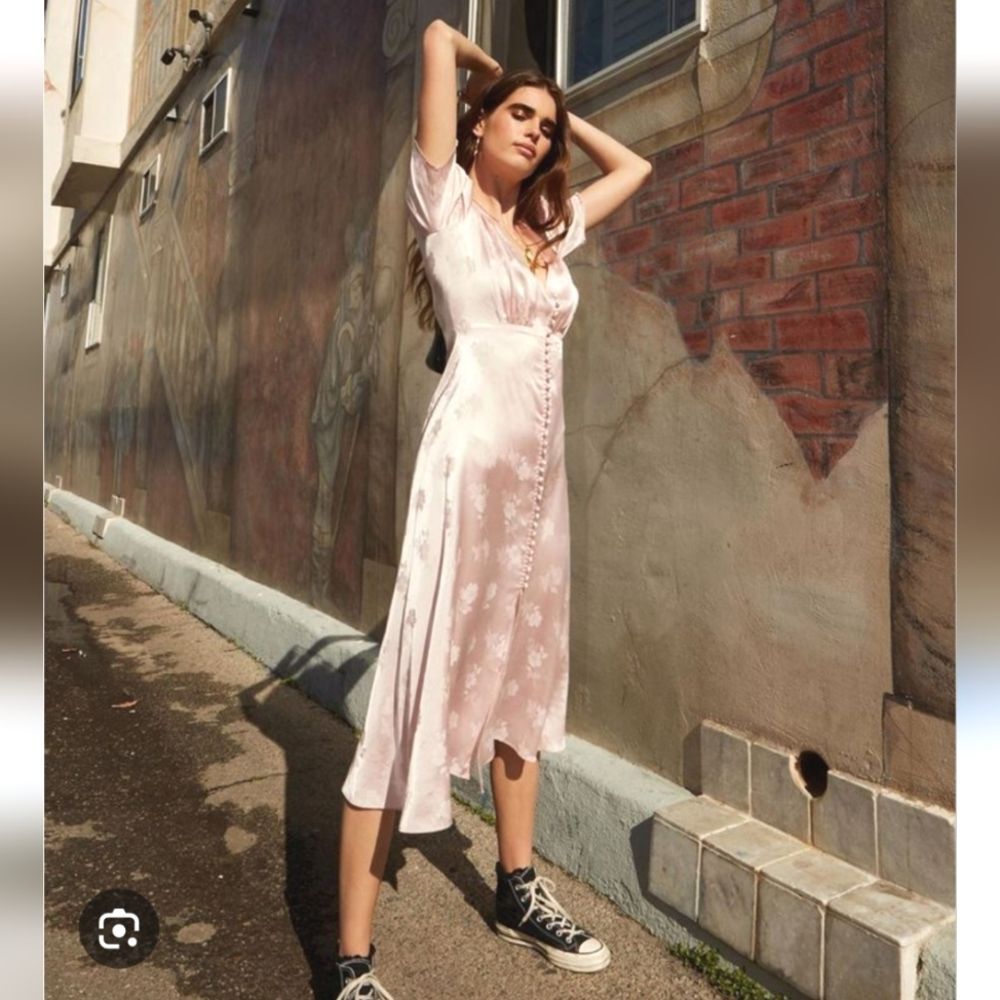 The Kooples Paris Rose Taille Midi Dress Size 2